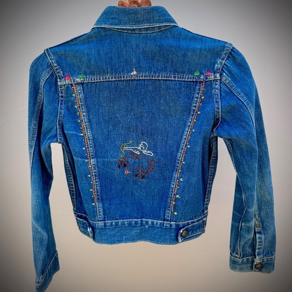 Hand-Stitched Denim Jacket - Picture 2 of 2